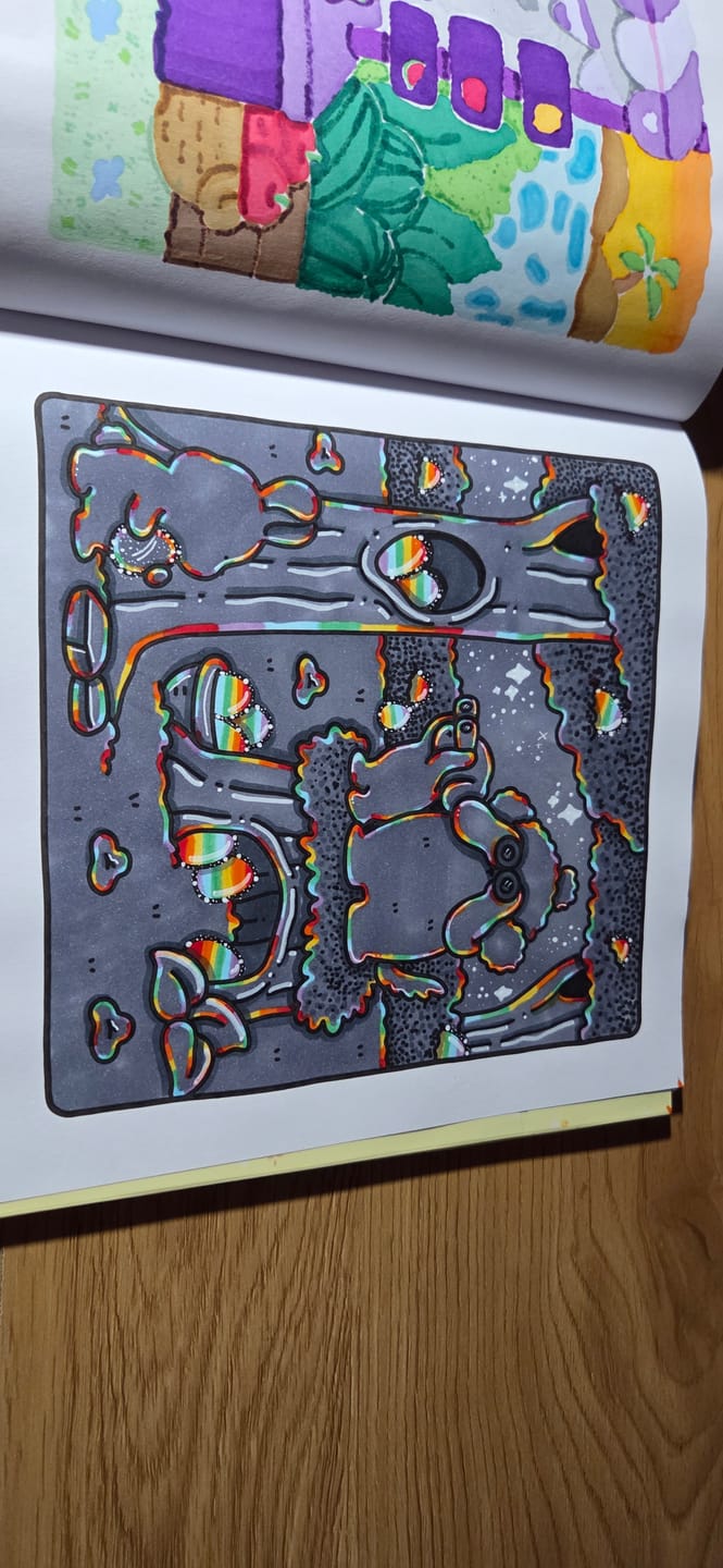 Customer photo review of Ohuhu Honolulu S 48 Colors Dual Soft Tips Alcohol Art Markers, Brush & Soft Chisel
