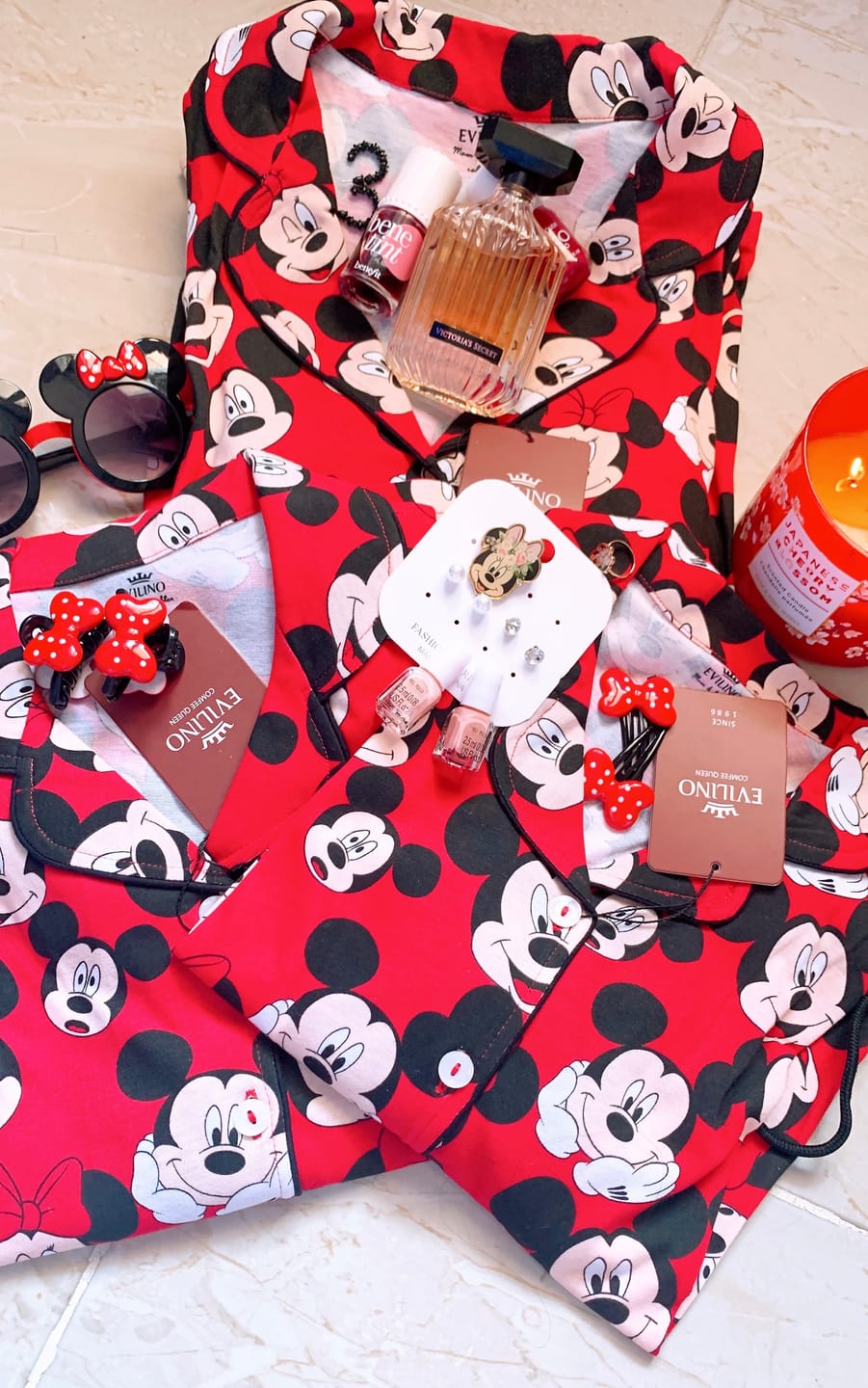 Customer photo review of Mickey Mummy and Daughter Cotton PJ