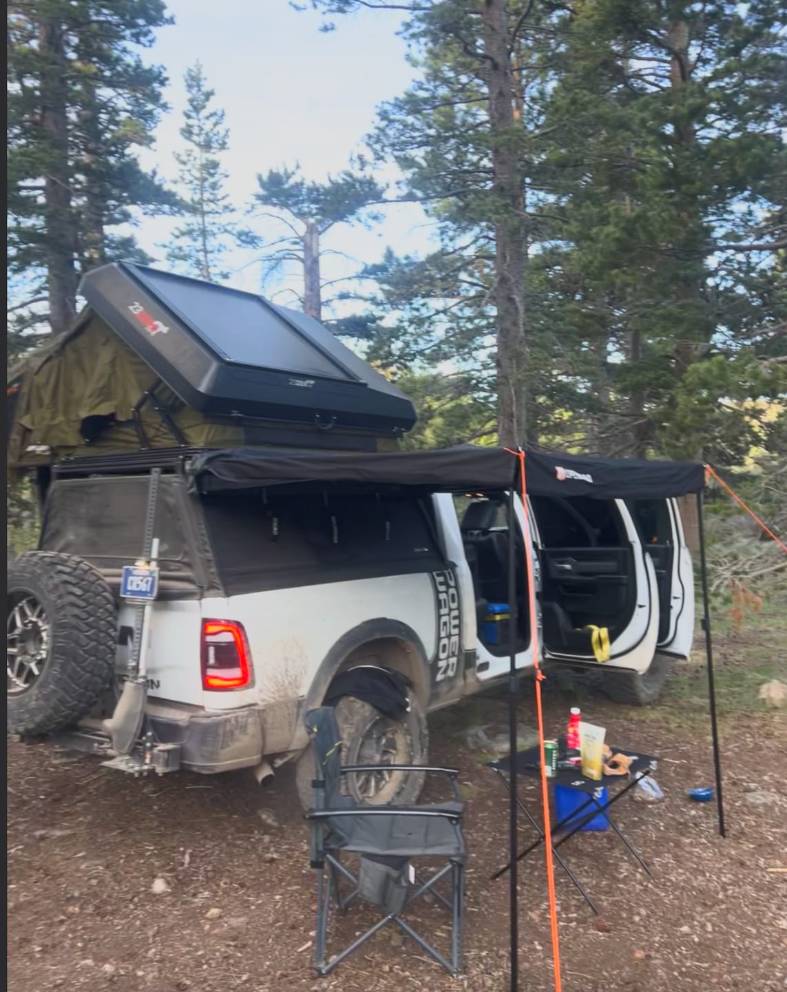 Customer photo review of OPENROAD 90-Degree Quick-open Awning
