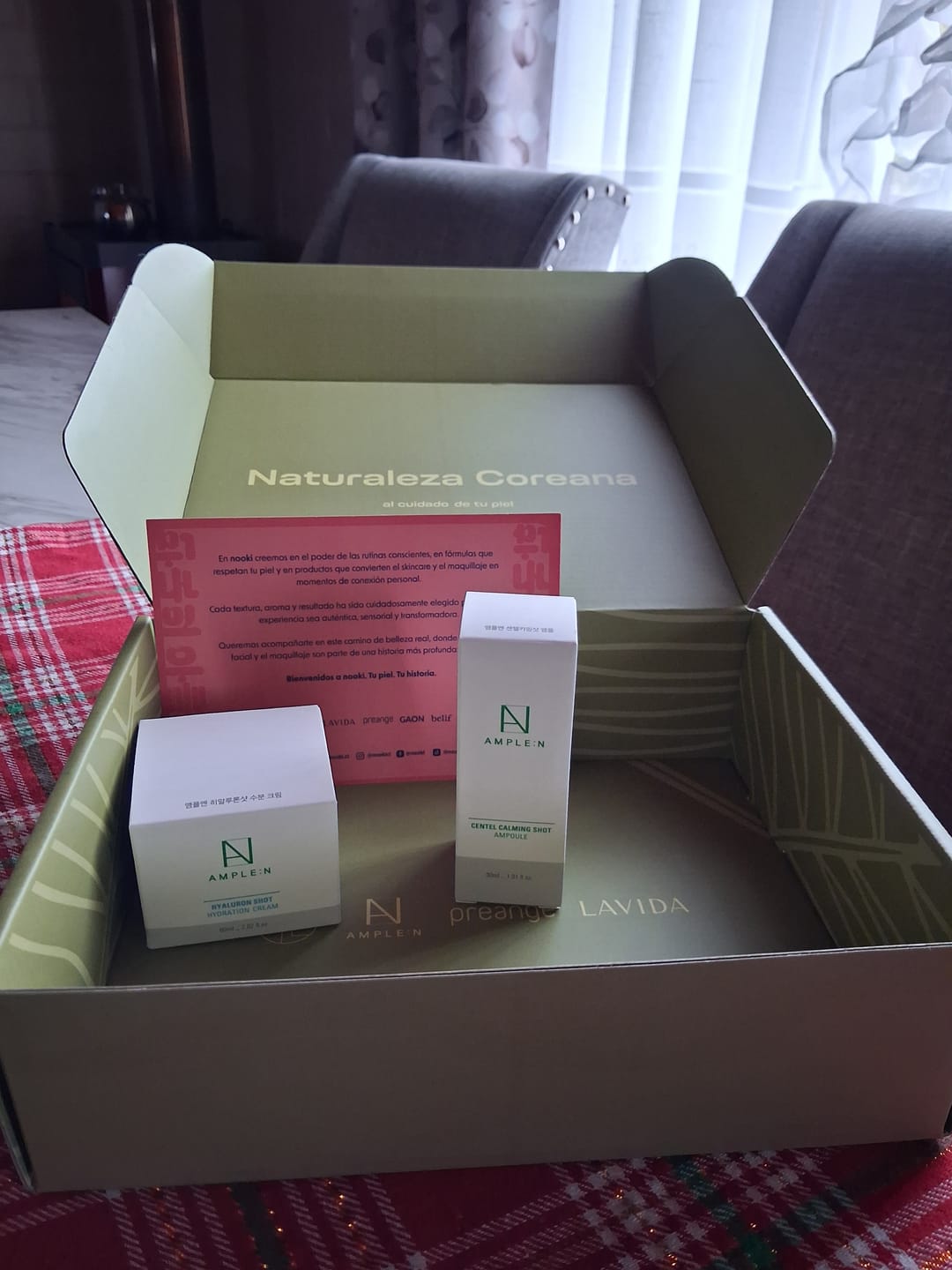 Customer photo review of Crema Facial Hidratante Antiedad AMPLEN Ácido Hialurónico 60ml