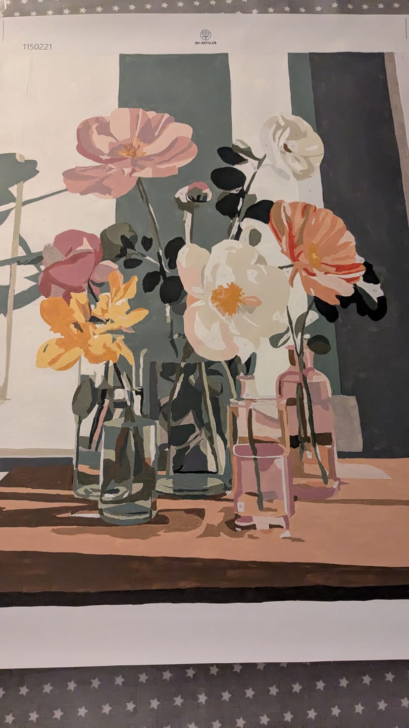 Customer photo review of Beauty in glass | Paint by Number