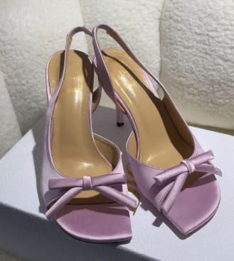 Customer photo review of Dior 2026 Bow Heeled Slingback Sandal 607567