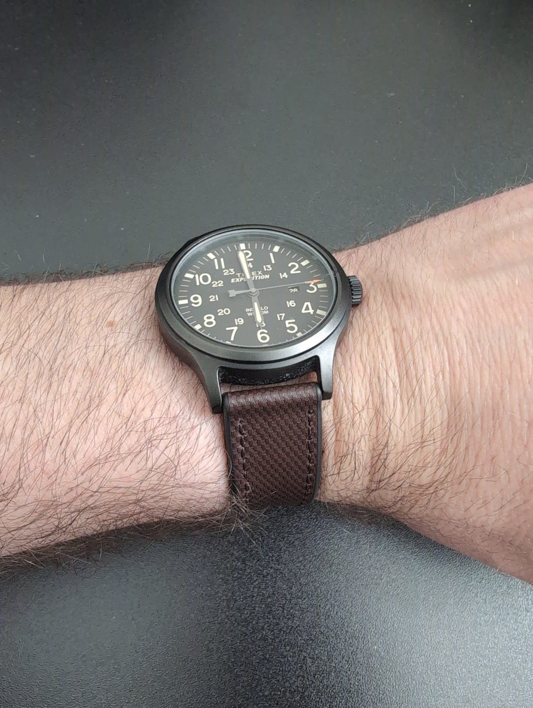 Customer photo review of Leather & Rubber - Brown