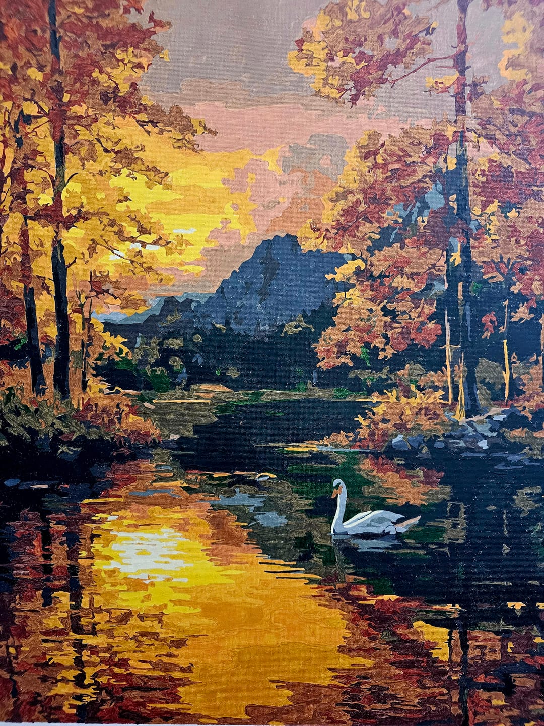 Customer photo review of Golden hour | Paint by Number