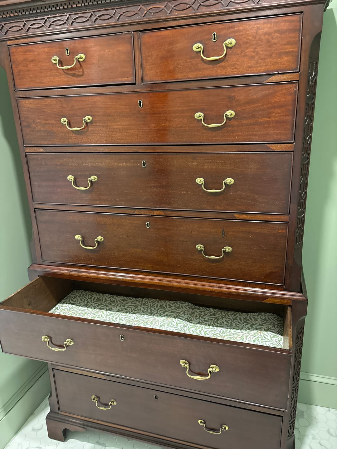 Customer photo review of WILLOW William Morris | Scented Drawer Liners in 5 Fragrances.
