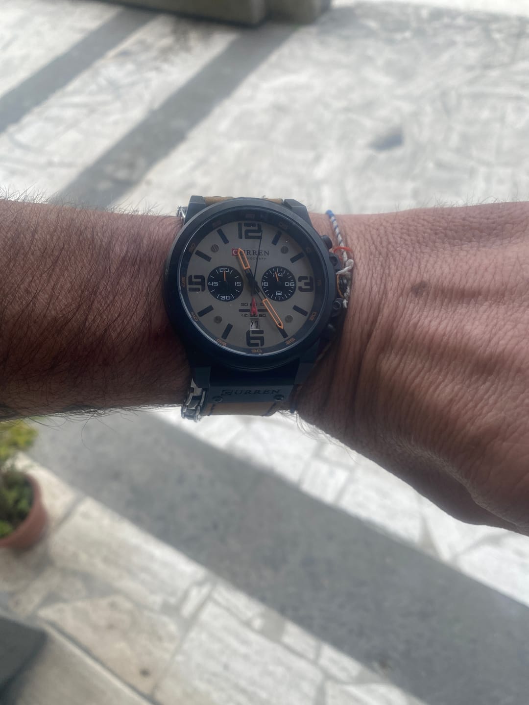 Customer photo review of Curren Sofia® orologio uomo pelle