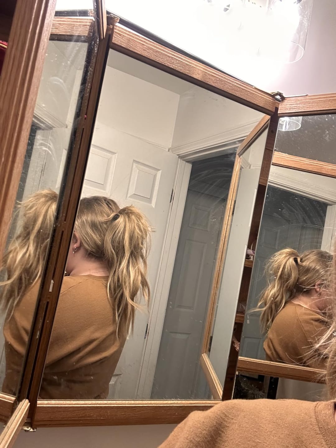 Customer photo review of Virgin XO Invisible Weft Butterfly Weft Extensions Blonde #3/8/22
