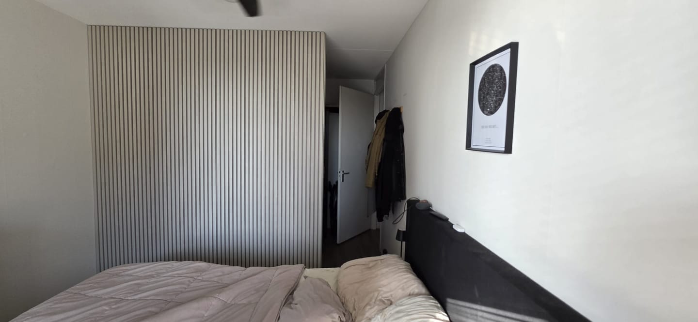 Customer photo review of Akoestische panelen  270 x 60 x 2.2 cm - Beige on Beige