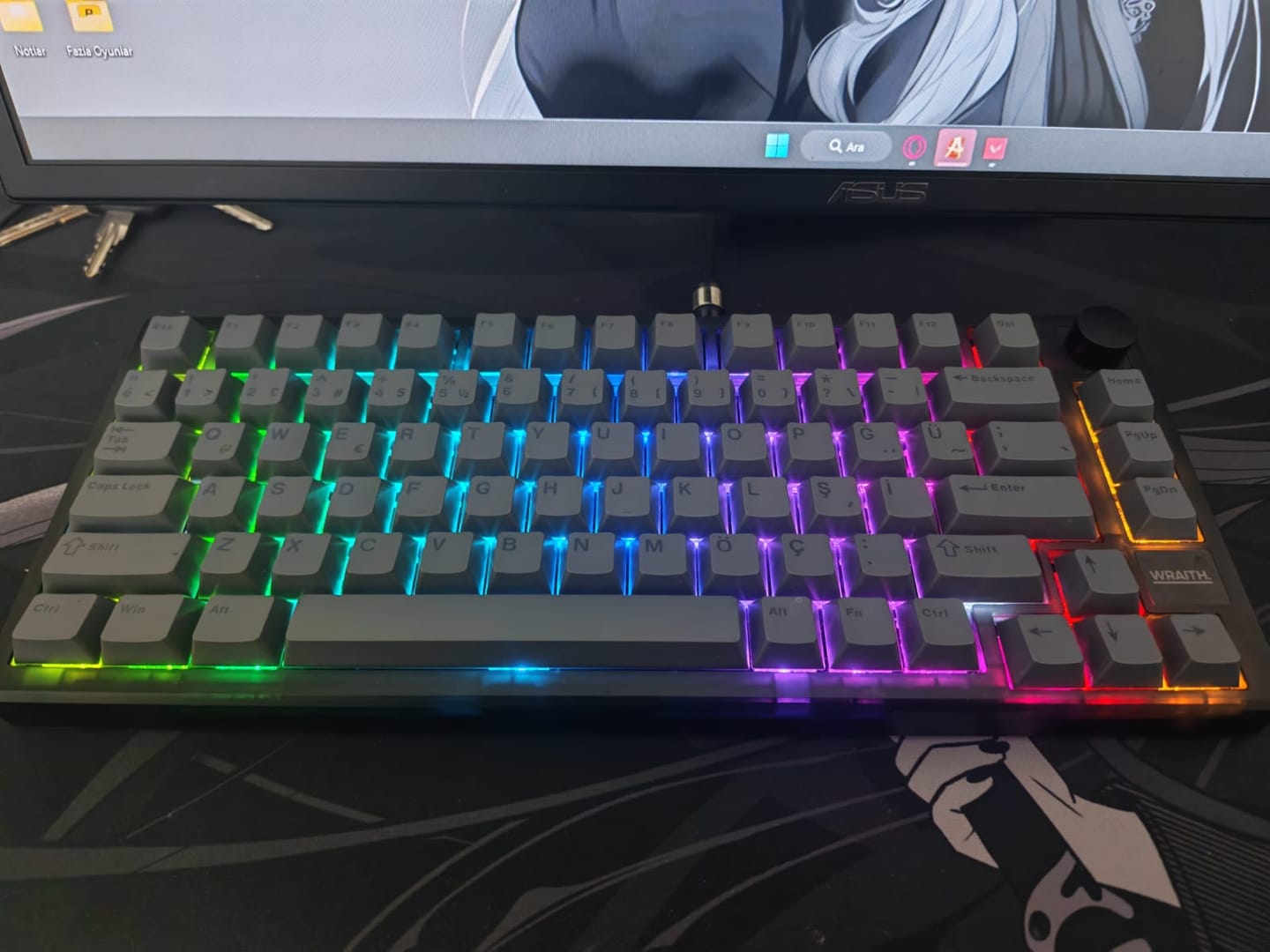 Customer photo review of Wraith W75 V2 Klavye (Manyetik Switch / HE)