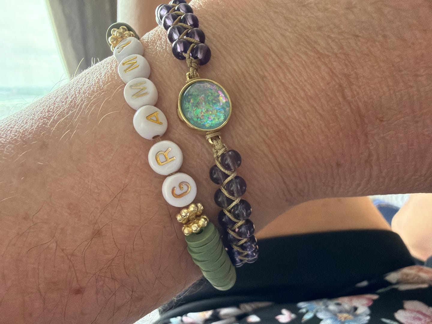 Customer photo review of Intense Amethyst Healing Bracelet