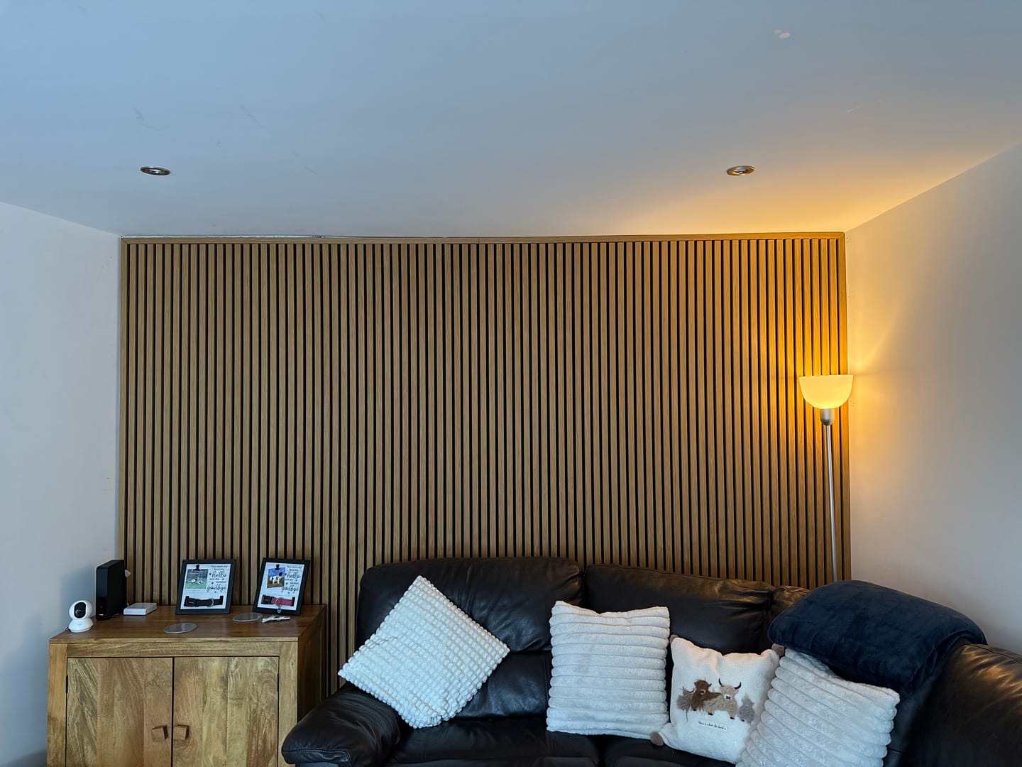 Customer photo review of Wooden Wall Panel | Rustic Oak | Premium 3-sided Wood Veneer