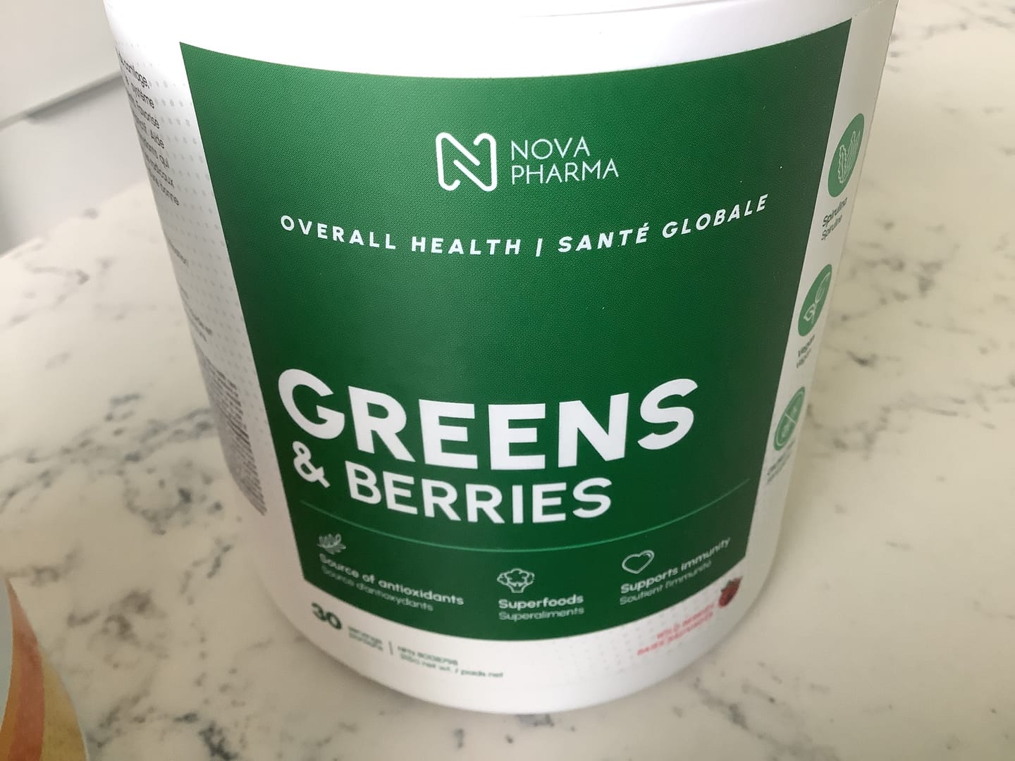 Customer photo review of Nova Pharma - Greens & Berries - 315g