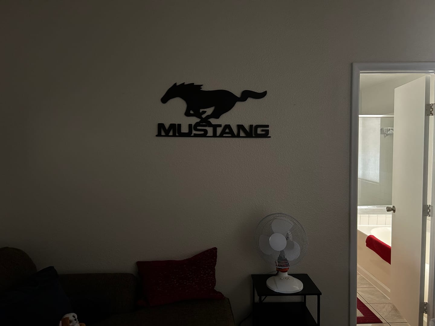 Customer photo review of Mustang Metal Car Emblem