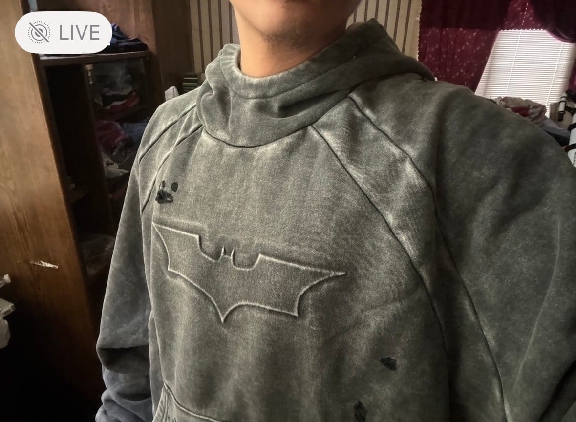 Customer photo review of 5218 - Batman Street Hoodies