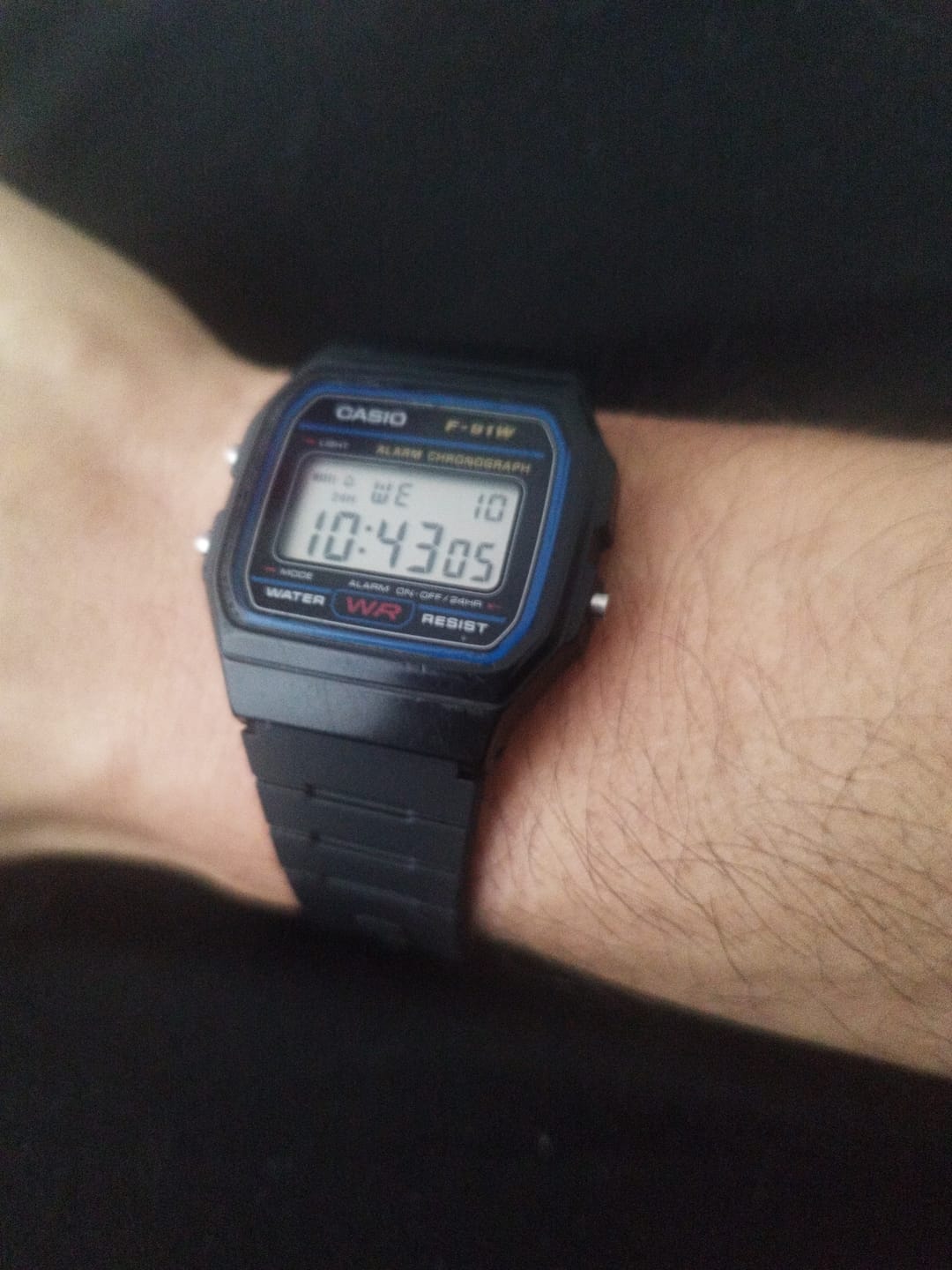 Customer photo review of Correa De Repuesto Casio Bands 71604002 (F-91W, F-105W, etc.)