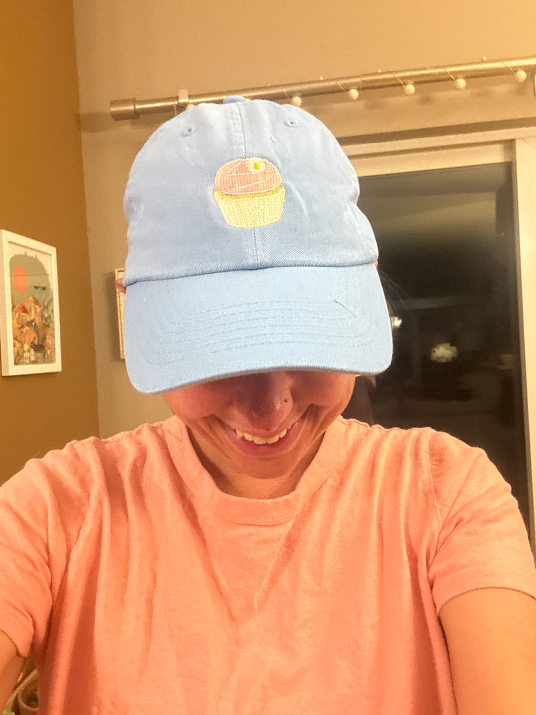 Customer photo review of Carrie Cupcake Embroidered Hat