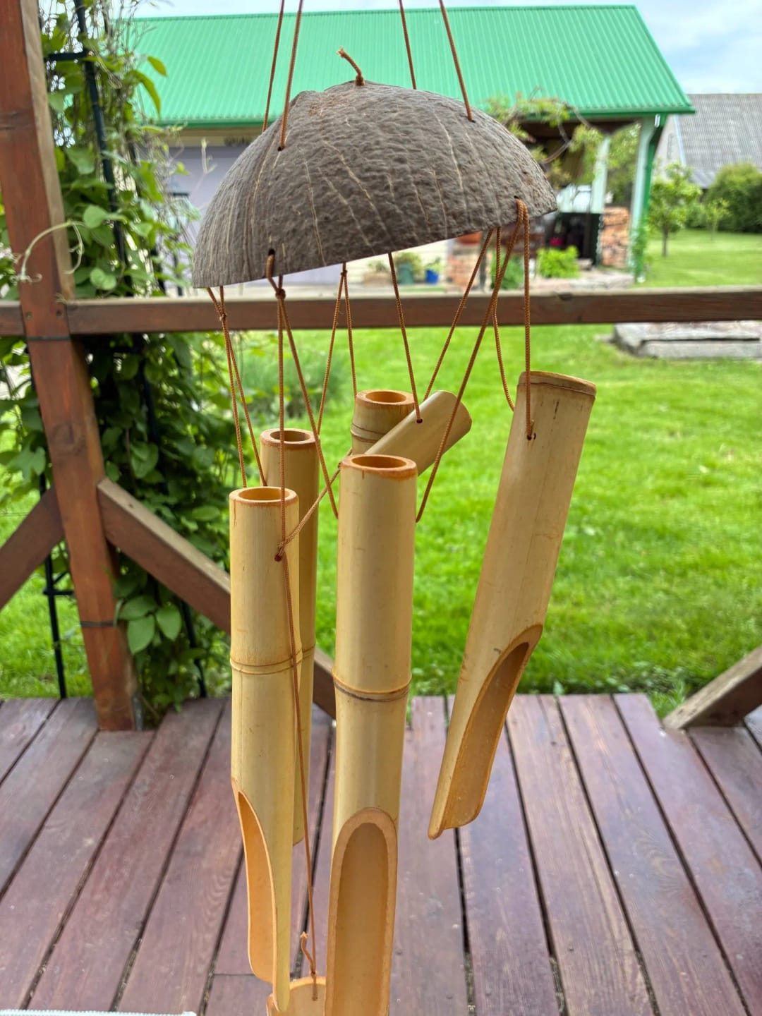 Customer photo review of 72Centimeter Bamboo Wind Chime Coconut shell Home Doorbell Window Decorations Handicraft Scenic Spot Style