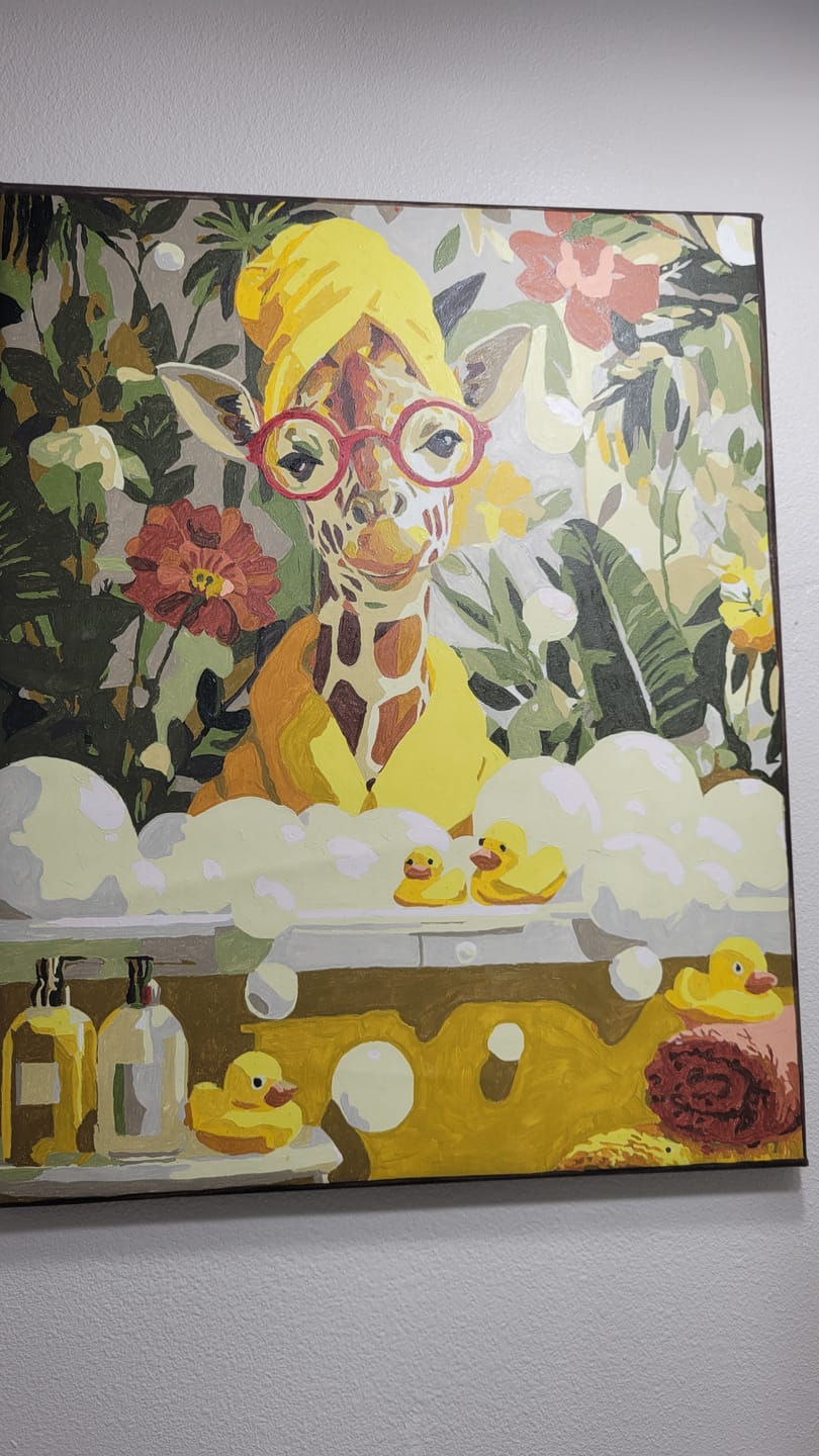 Customer photo review of Bubble bath day | Paint by Number