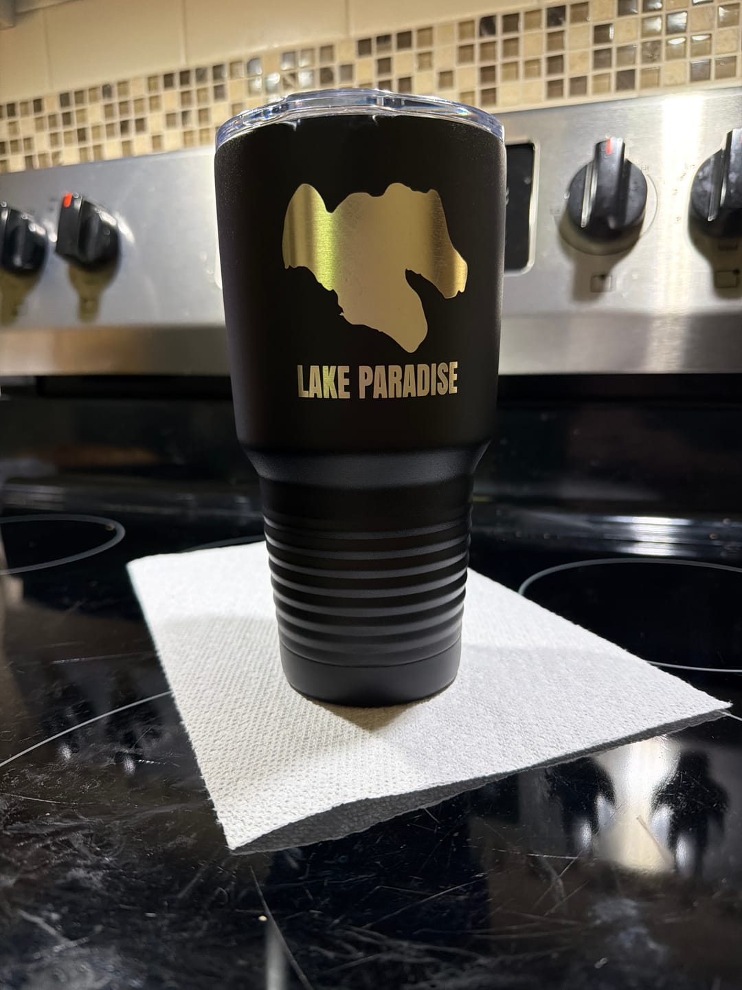 Customer photo review of Custom Lake 30oz Tumbler
