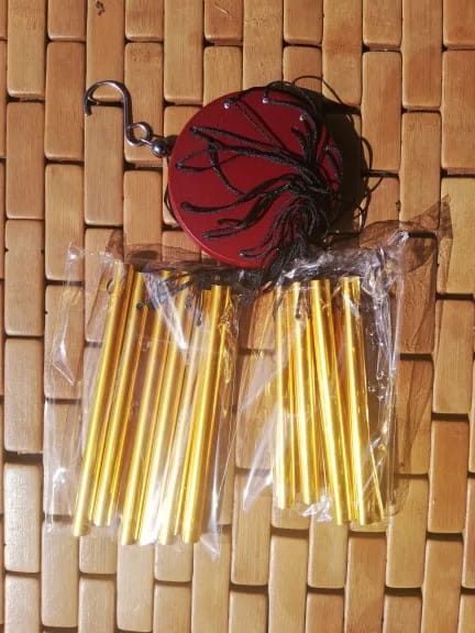 Customer photo review of 1piece 12 Tubes Aluminum Alloy Wind Chimes with Hook Gold/silver Bells for Outside Home Wedding Party Memorial Decoration Gifts