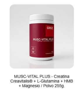 Customer photo review of MUSC-VITAL PLUS - Creatina Creavitalis® + L-Glutamina + HMB + Magnesio / Polvo 255g.