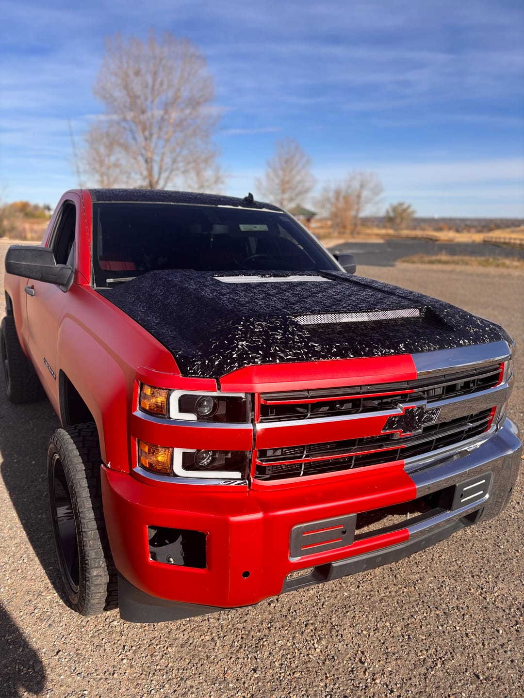 Customer photo review of Shadow Forged Black Carbon Fiber Vinyl Wrap