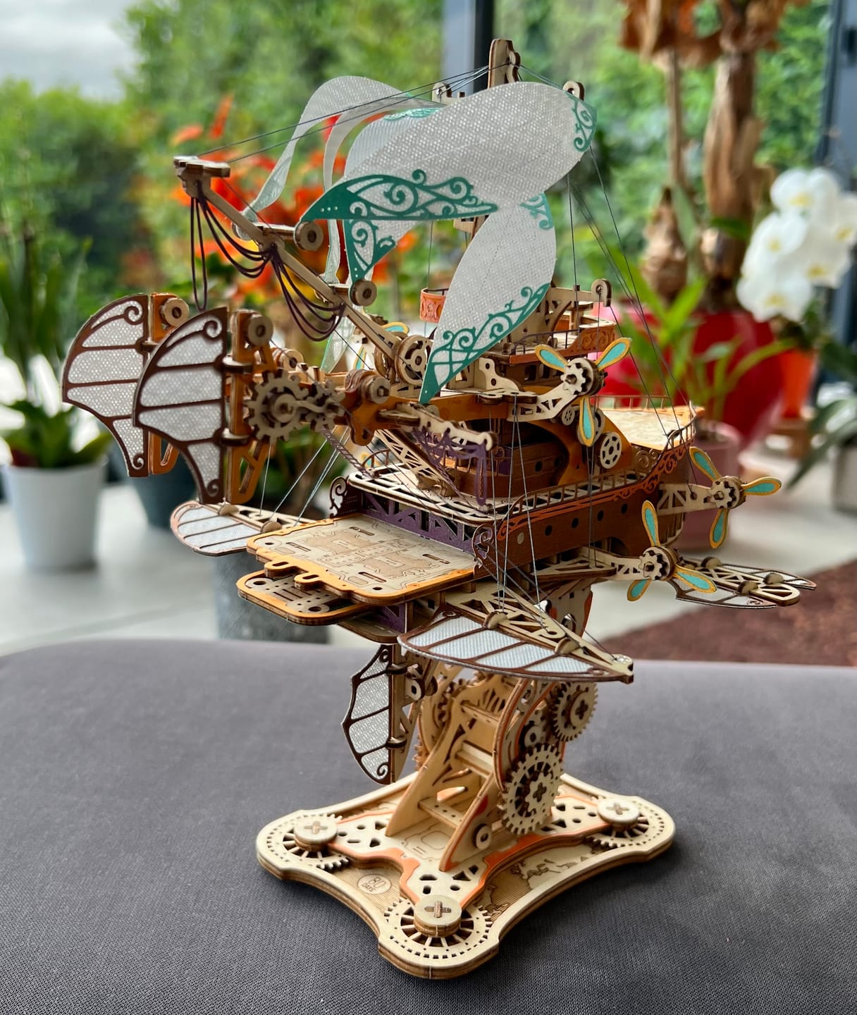 Customer photo review of Victorian Airship 3D Wooden Puzzle