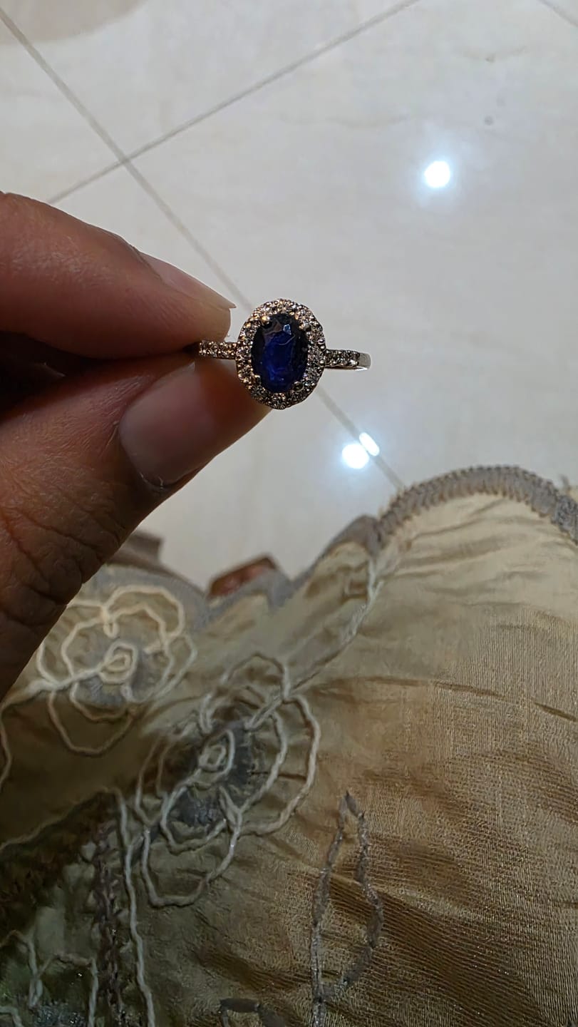 Customer photo review of SAPPHIRE STONE OF NATURE RING