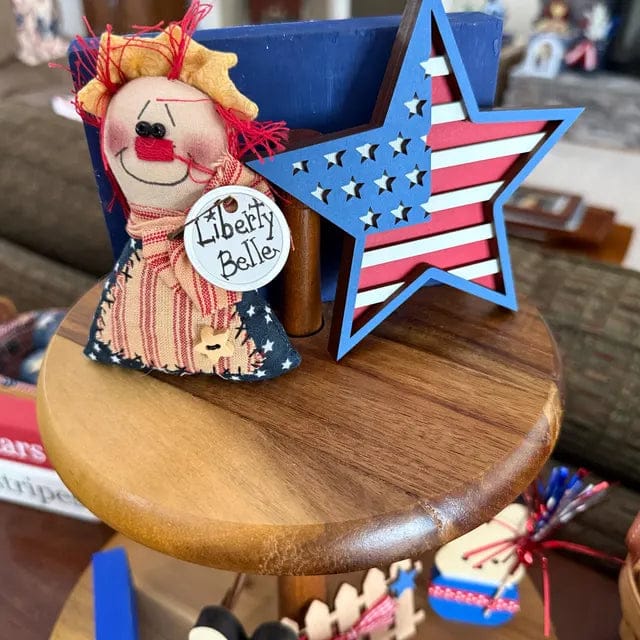 Customer photo review of 4th Of July Tiered Tray Decor Bundle