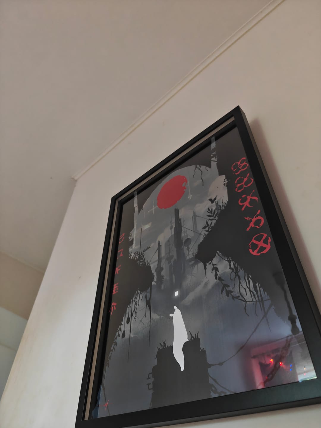 Customer photo review of Rain World - Survivor Looks to the Moon Foil Art Print