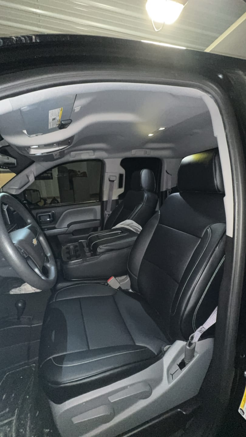 Customer photo review of 2014-18 Chevrolet Silverado Custom Leather Seat Covers