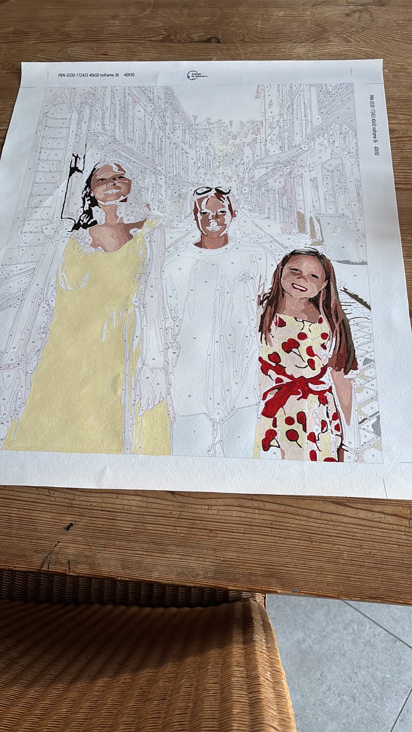 Customer photo review of Eigen Foto | Schilderen op nummer