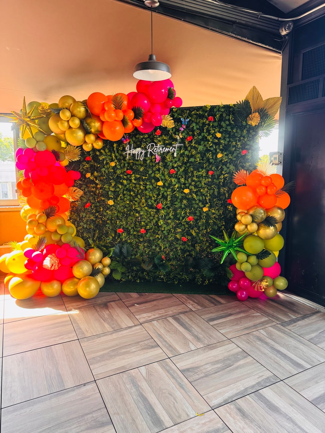 Customer photo review of 8*8ft Artificial Grass Wall Backdrop ALFWL151-Perfect for Weddings, Parties & Event Decor