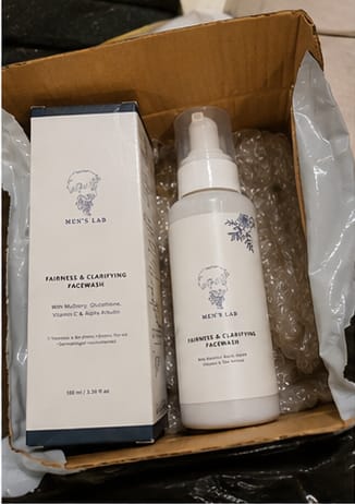 Customer photo review of Fairness Facewash