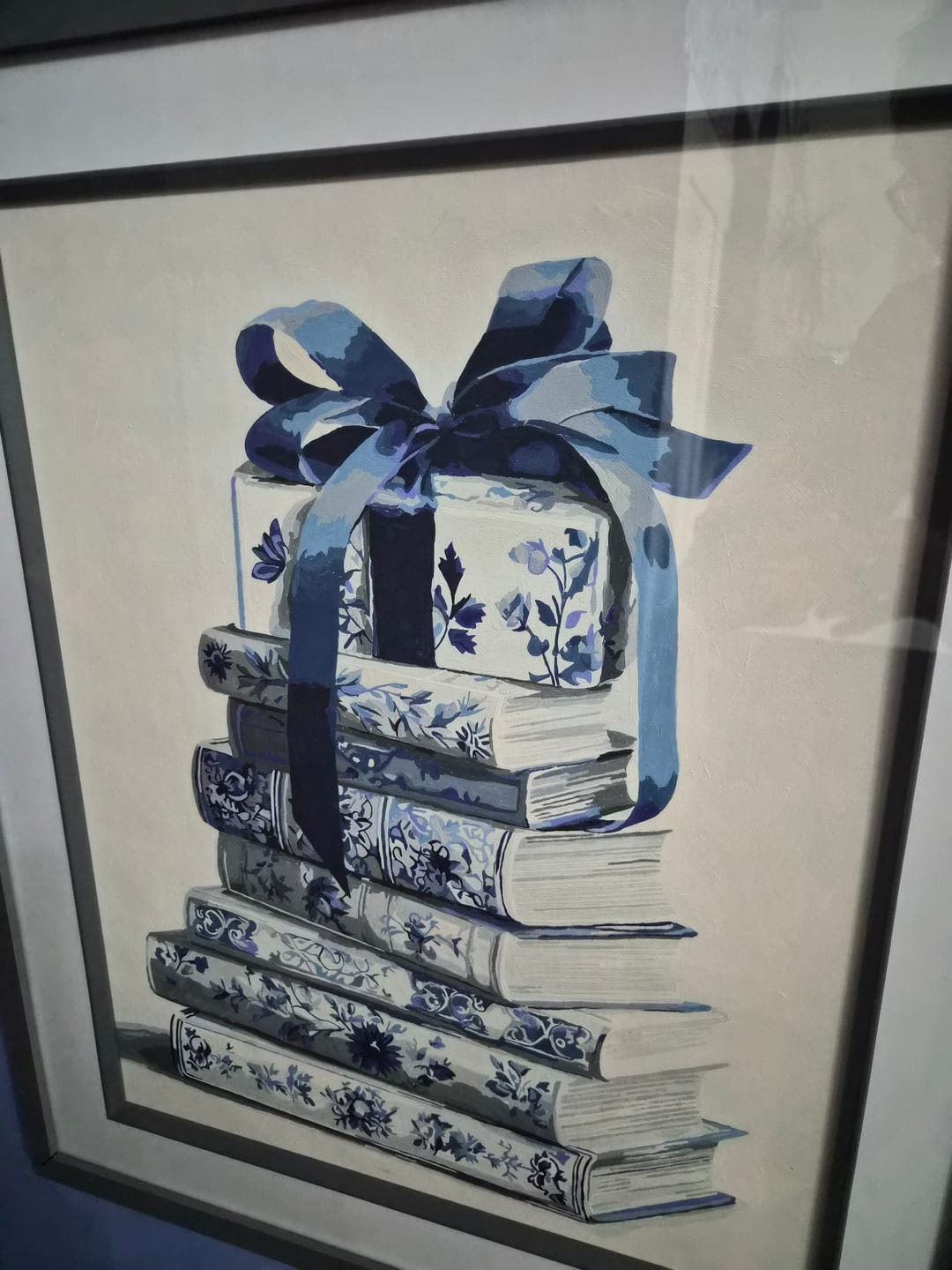 Customer photo review of Delft blue library | Paint by Number