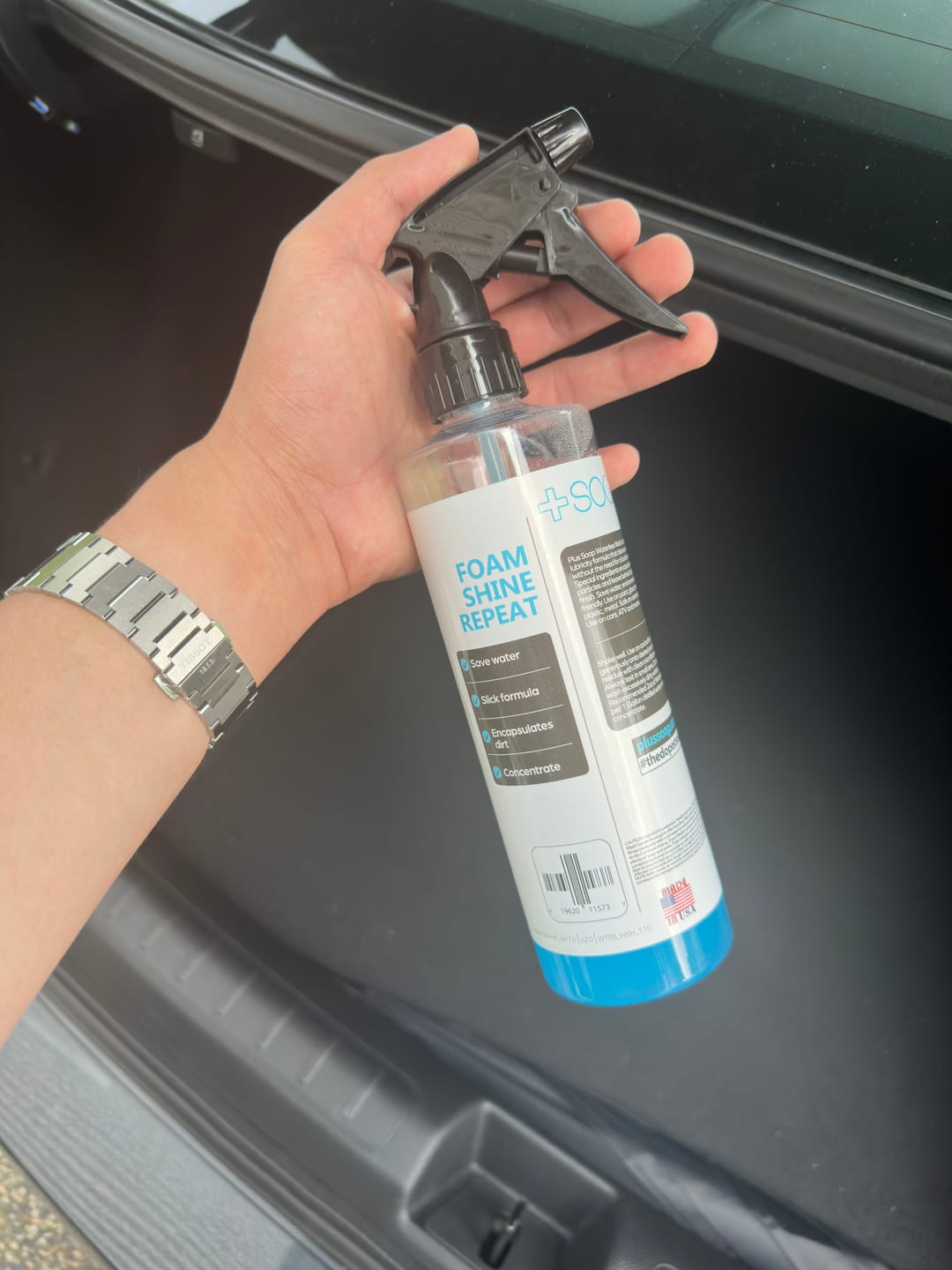 Customer photo review of +Soap Waterless Wash