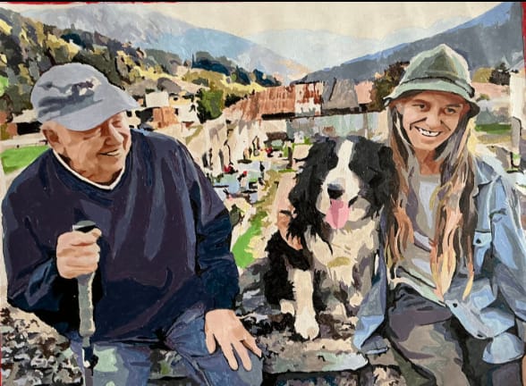 Customer photo review of Custom Paint By Numbers - Personalized Portraits Art