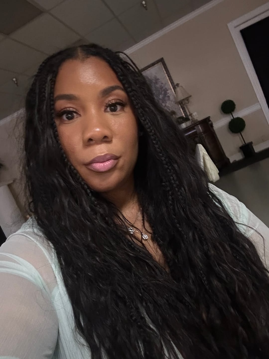 Customer photo review of Loose Wave Bulk Hair Extensions for Braiding