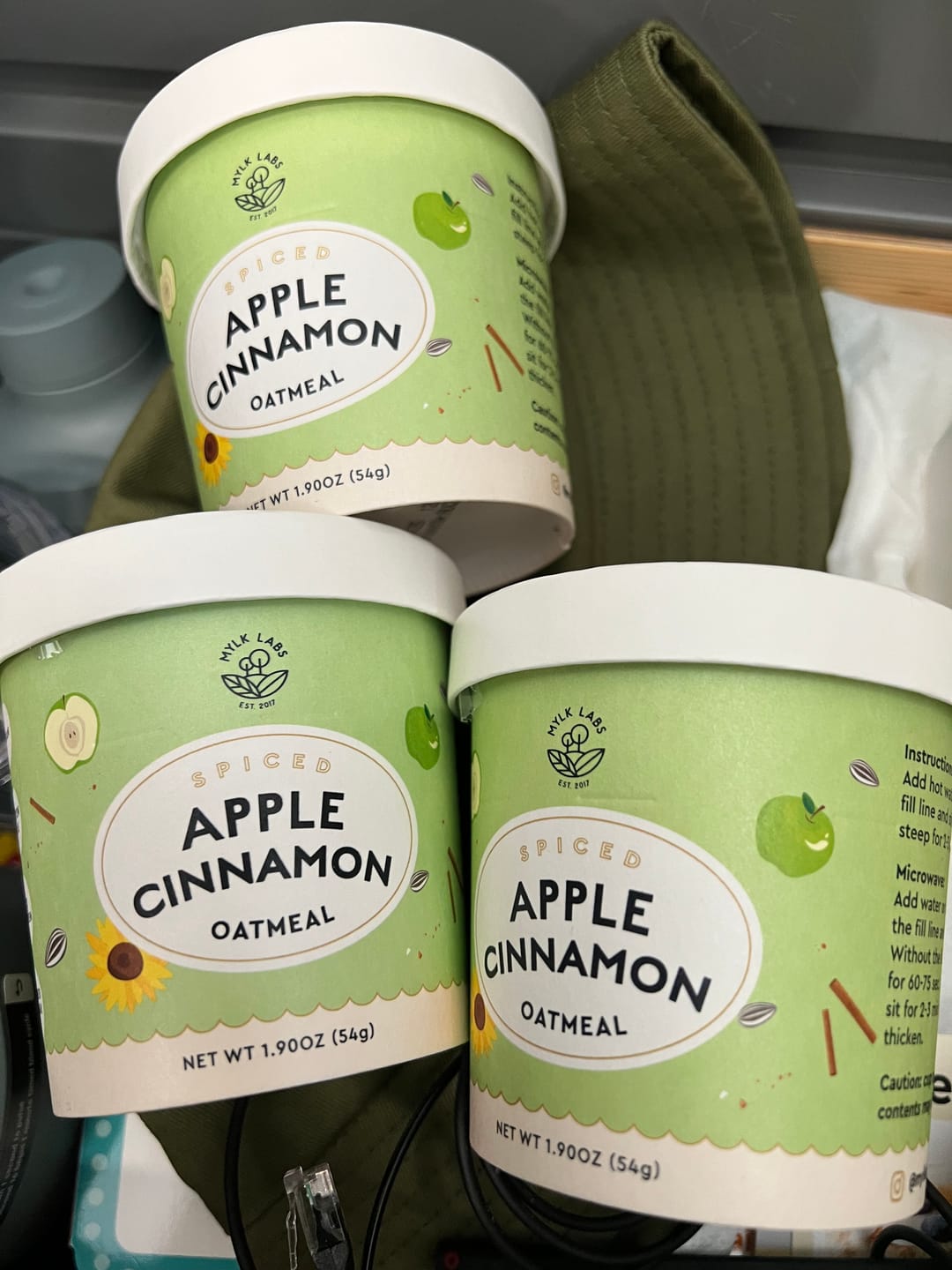 Customer photo review of Apple Cinnamon Oatmeal