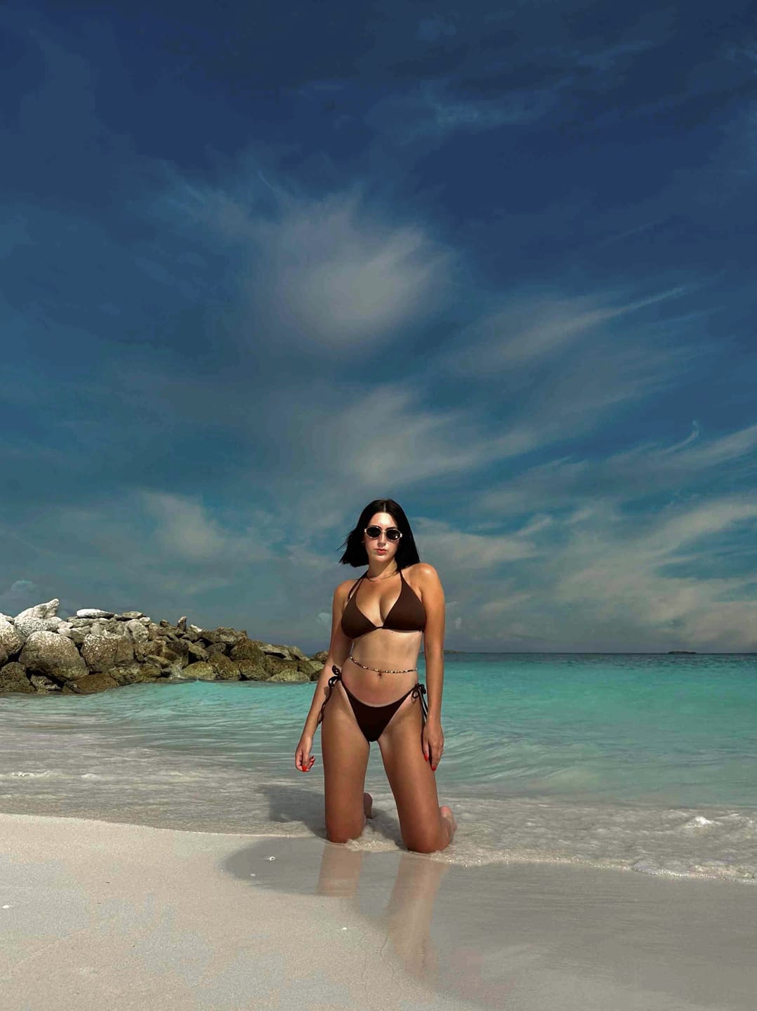 Customer photo review of The Bobbie Top | Espresso