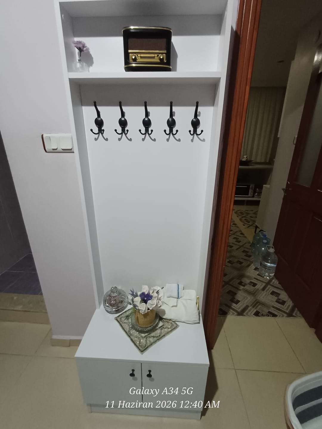 Customer photo review of Rani EA151 Modern Portmanto Raflı Askılı Ayakkabılık Vestiyer Beyaz