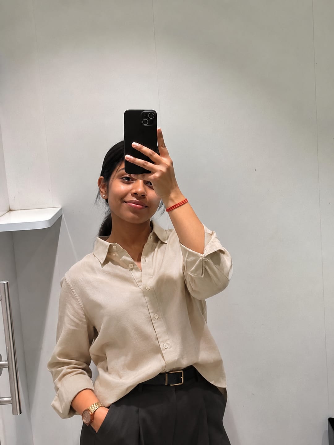 Customer photo review of DUNE - PLAIN WOMEN SHIRT