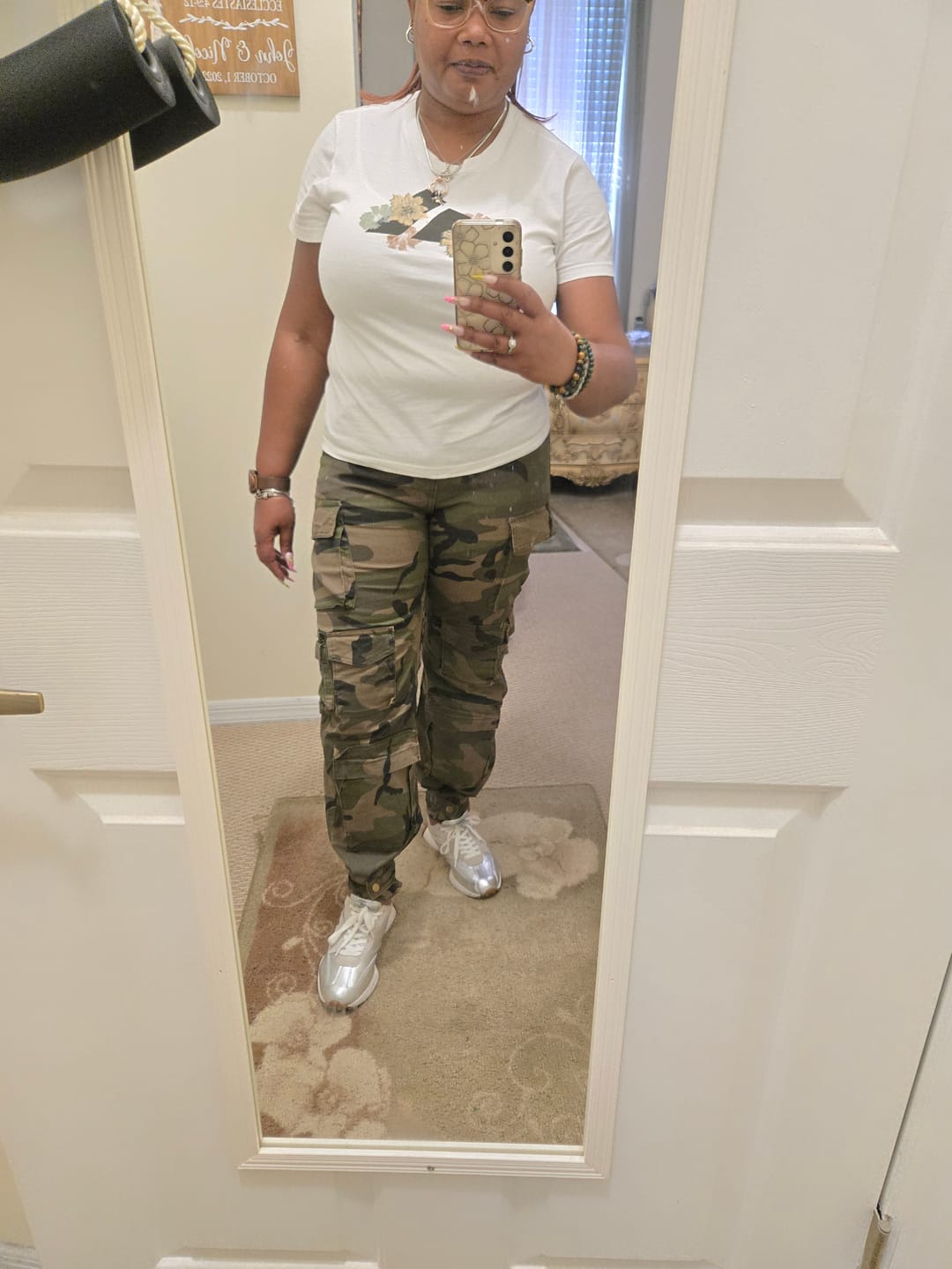 Customer photo review of Army Gyrl Cargo Pants Buy 2 Get 1 “Free"