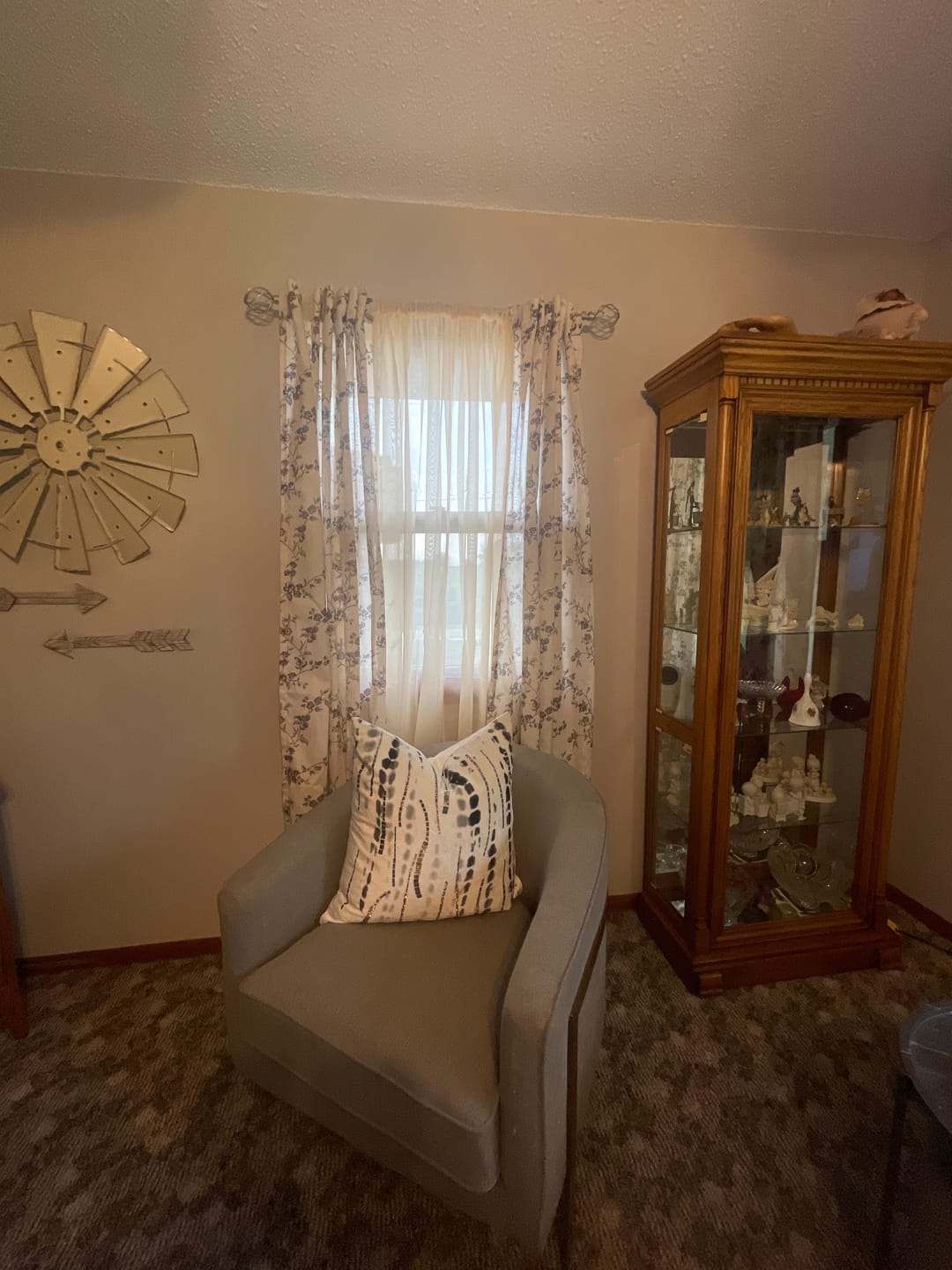 Customer photo review of Vine Blossom Linen Blend Curtains