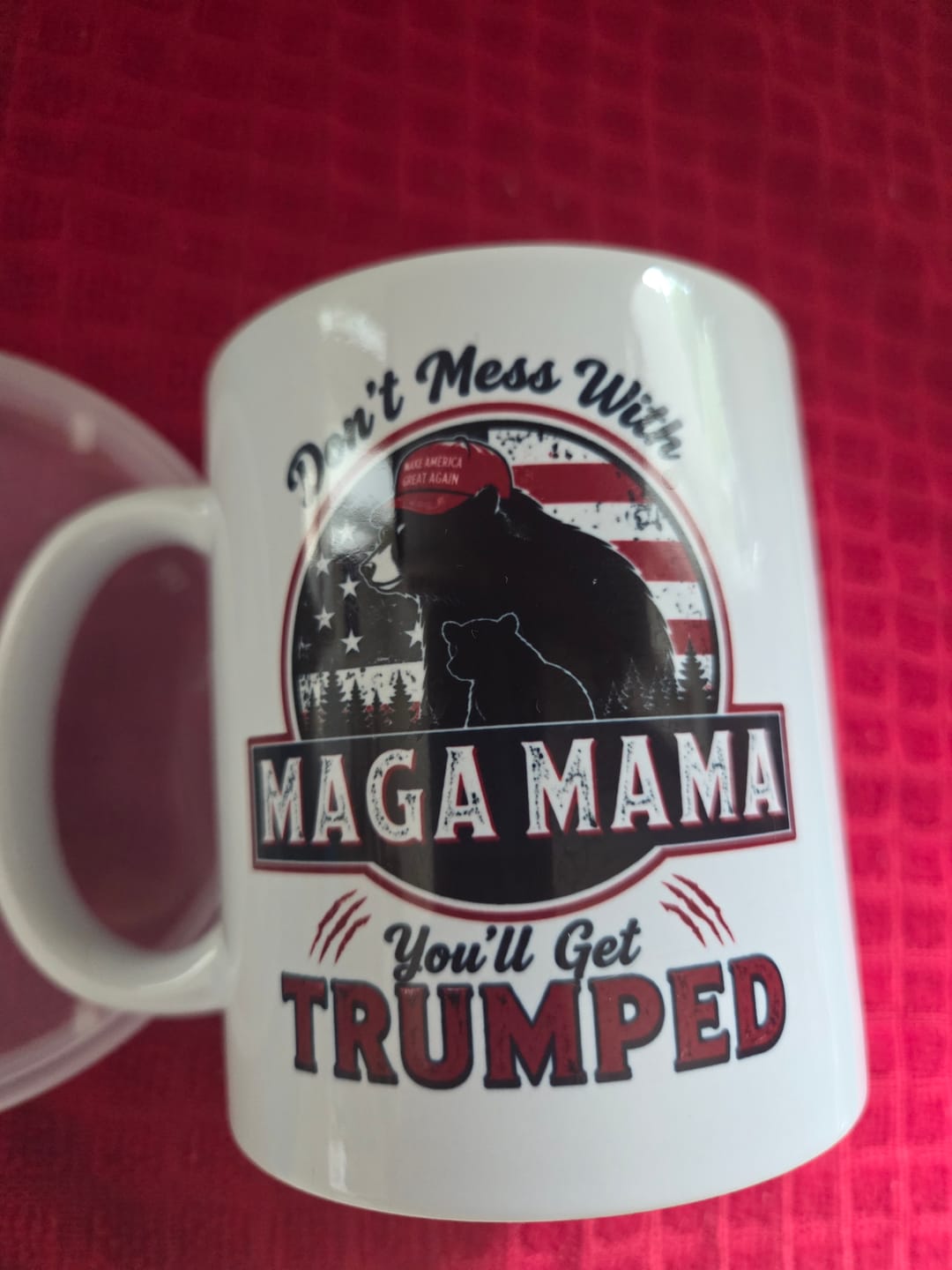 Customer photo review of "MAGA MAMA" Mug Red