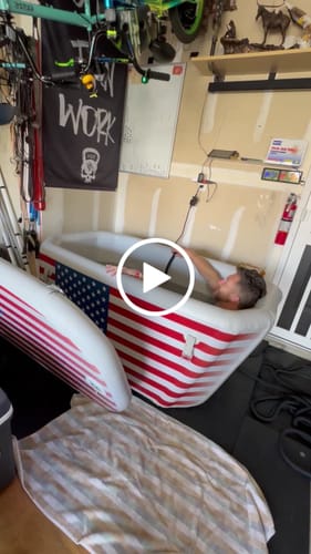 Customer video review of Triumph USA Flag Cold Plunge Tub + Chiller Bundle