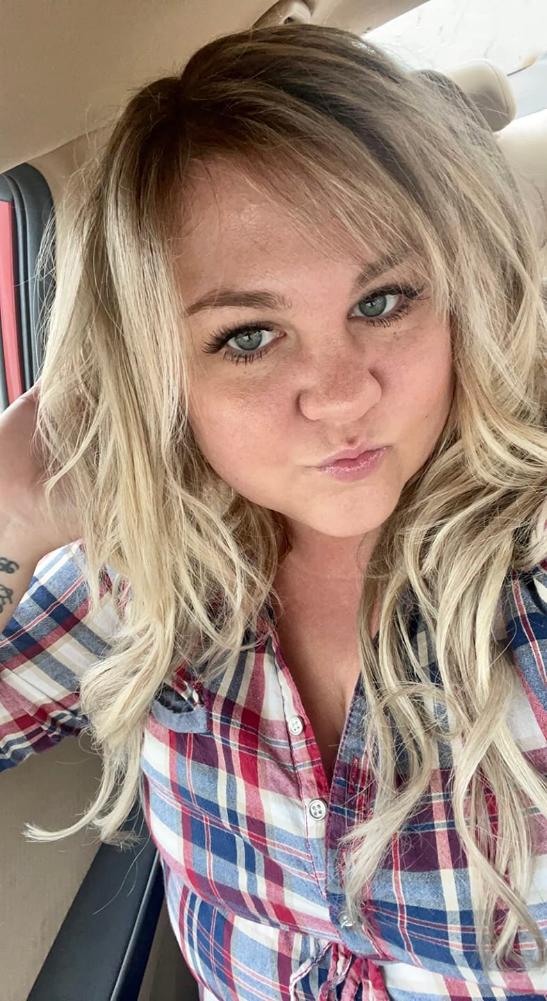 Customer photo review of Virgin XO Invisible Weft Butterfly Weft Extensions Blonde #2/18/22