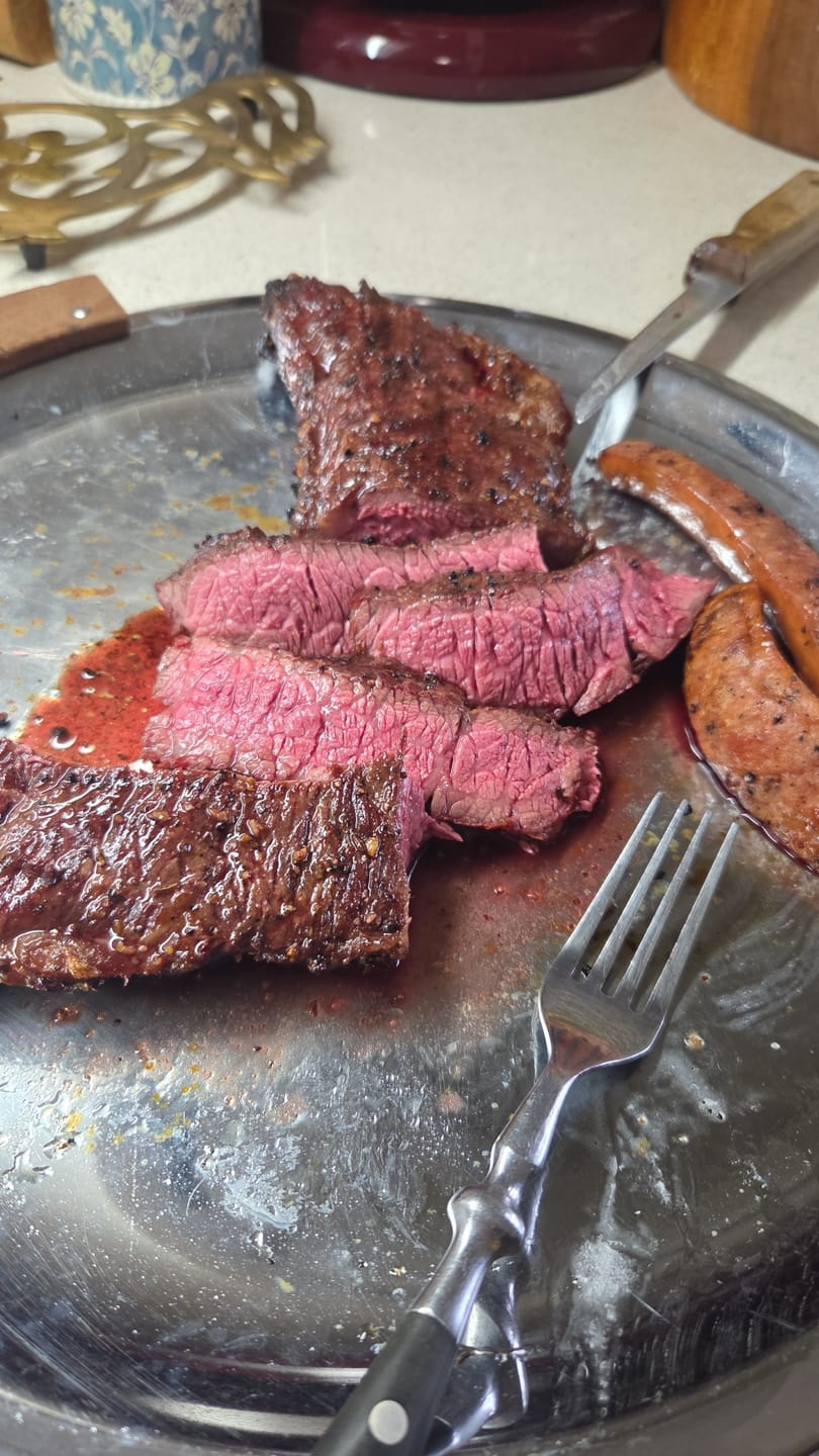Customer photo review of USDA Choice Beef Hanger Steak