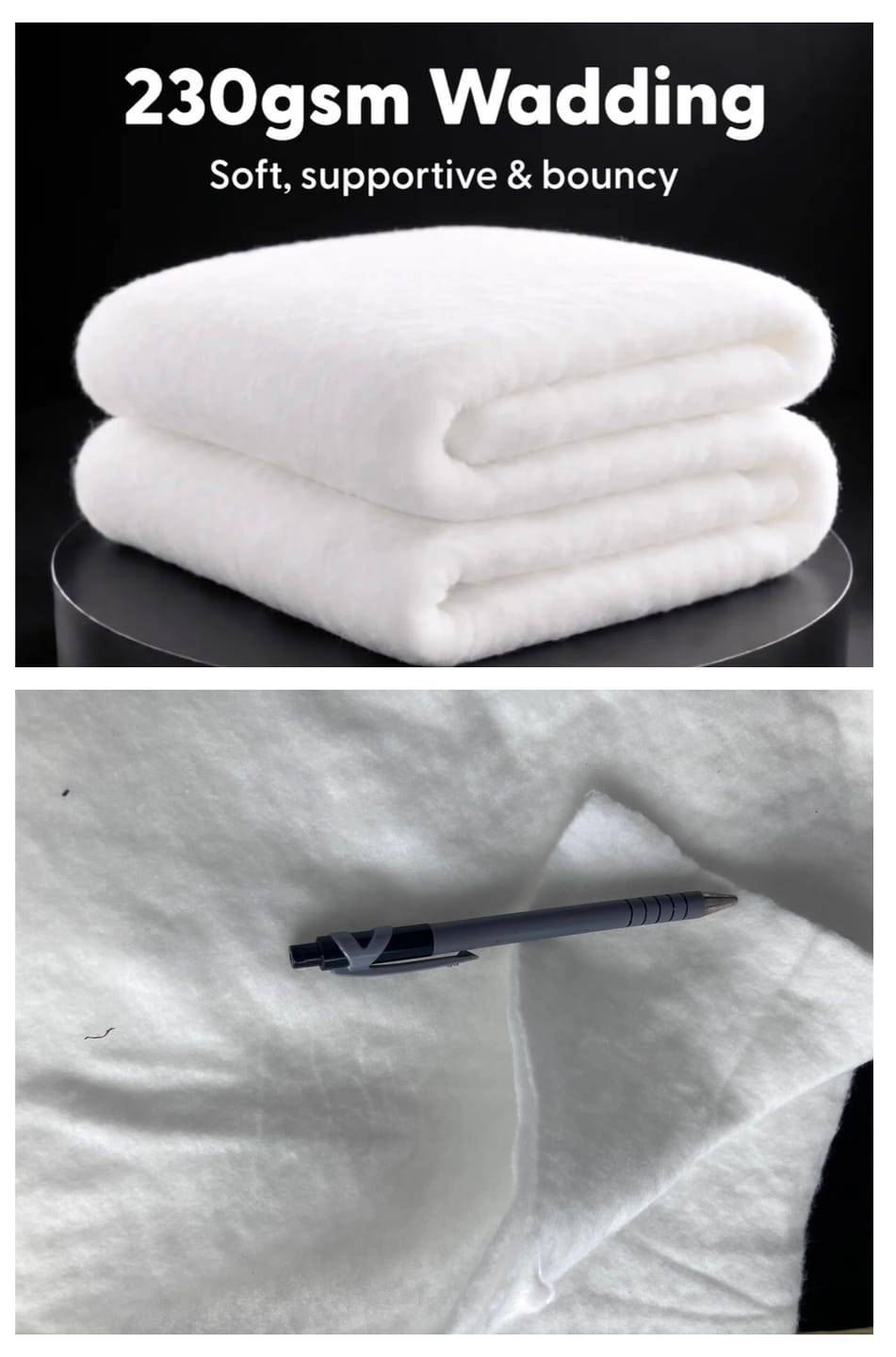 Customer photo review of Premium Super Soft 230GSM Wadding (3 Metres)