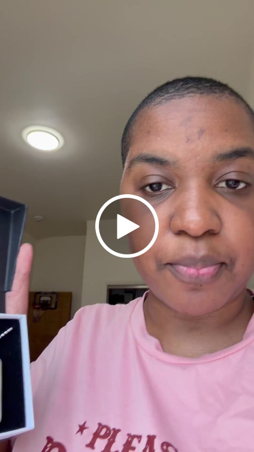 Customer video review of Custom Name Photo Dog Tag Memorial Necklace